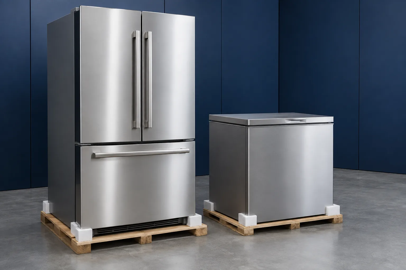 Modern refrigeration units prepared for a commercial property program